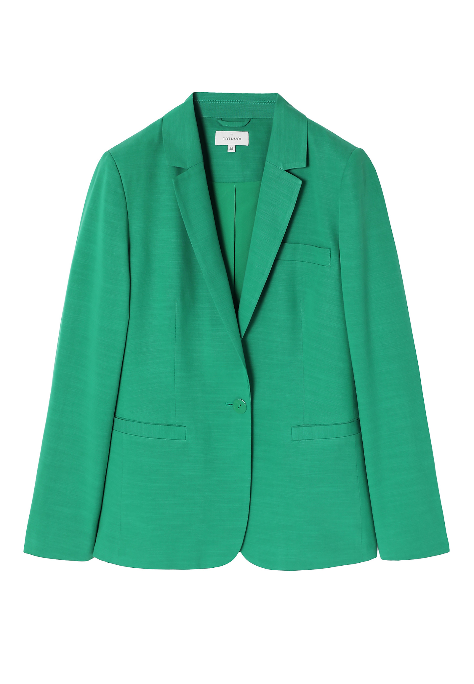 LADIES’ SINGLE-BREASTED BLAZER WITH LINING - AMALFINA 1 LADIES’ SINGLE-BREASTED BLAZER WITH LINING - AMALFINA 1 GREEN 95847