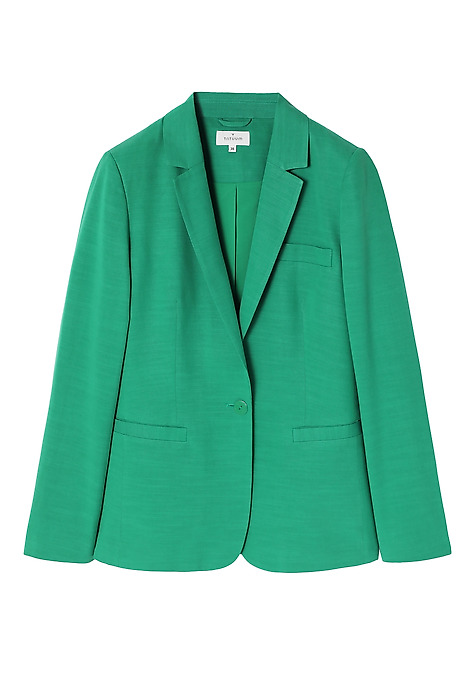 LADIES’ SINGLE-BREASTED BLAZER WITH LINING - AMALFINA 1 GREEN 2