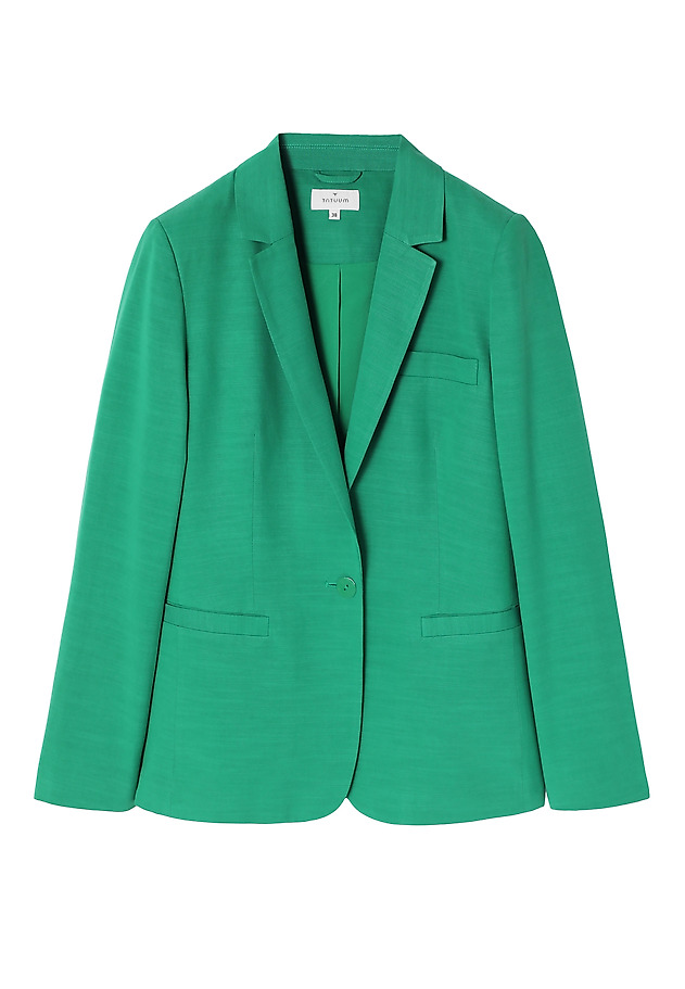 LADIES’ SINGLE-BREASTED BLAZER WITH LINING - AMALFINA 1 LADIES’ SINGLE-BREASTED BLAZER WITH LINING - AMALFINA 1 ZIELONY 6