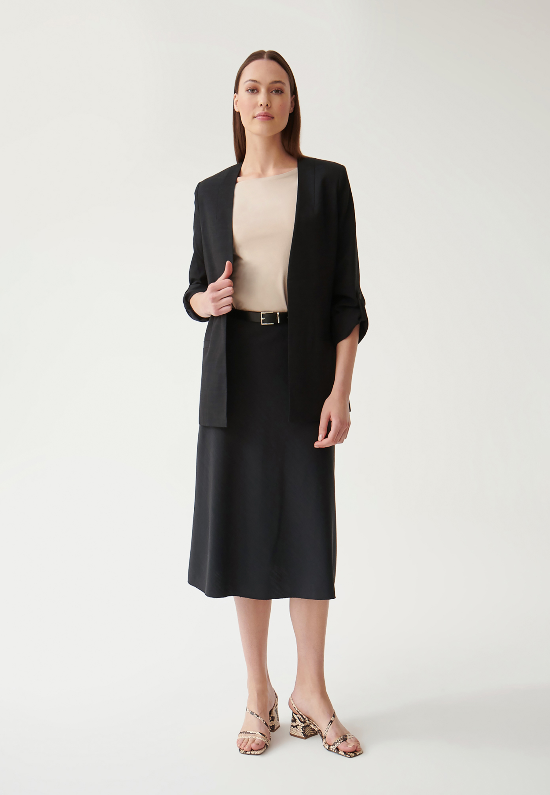 PLÁTĚNÁ SUKNĚ MIDI URBI