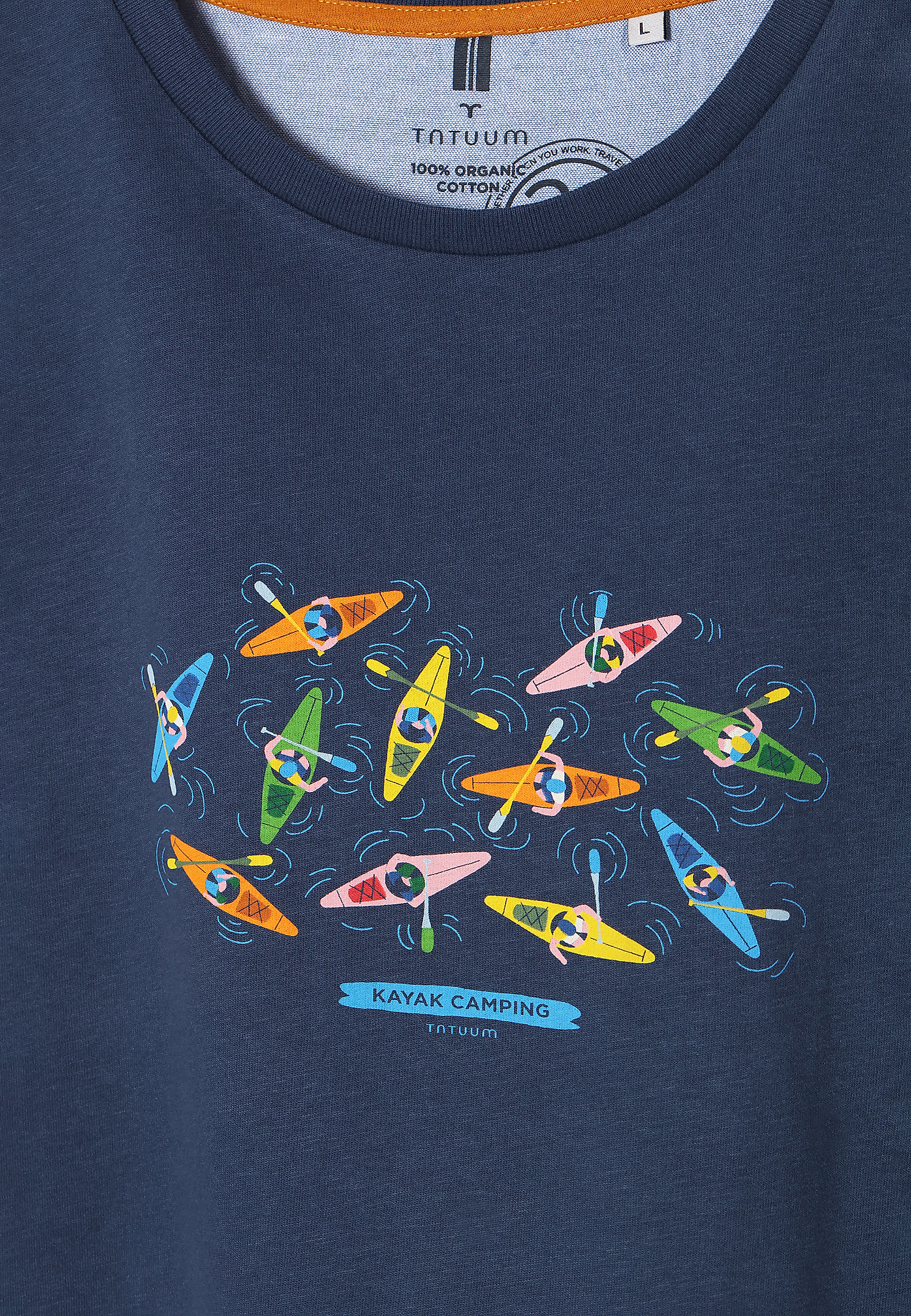 BAWEŁNIANY T-SHIRT MĘSKI MIKIN 21 BAWEŁNIANY T-SHIRT MĘSKI MIKIN 21 GRANATOWY 78984