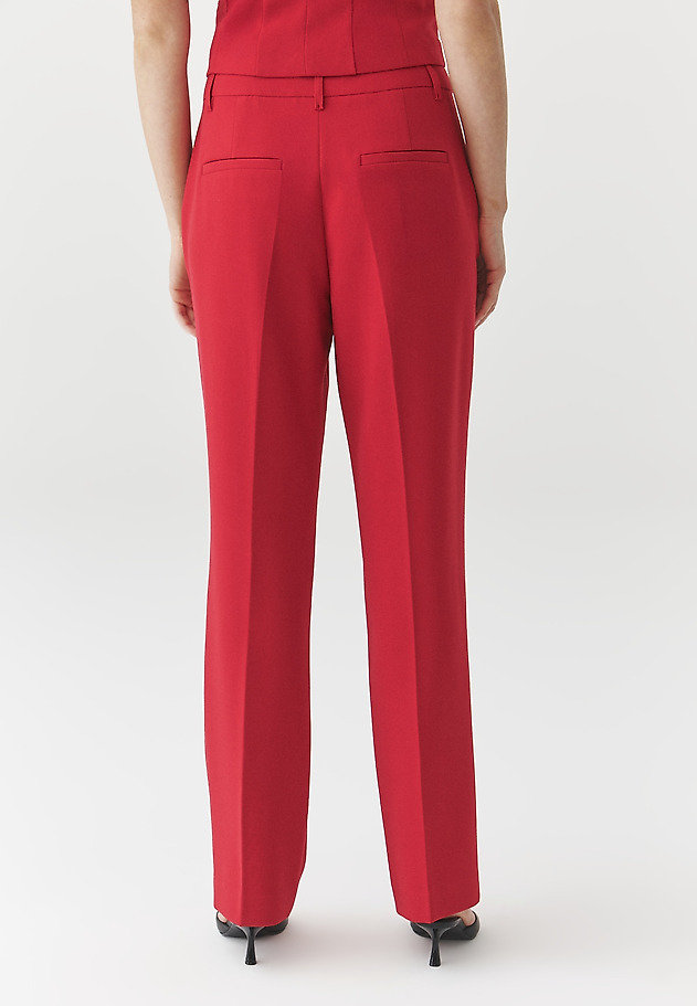 SUIT TROUSERS WITH STRAIGHT LEG — LANKA 1 SUIT TROUSERS WITH STRAIGHT LEG — LANKA 1 CZERWONY 4