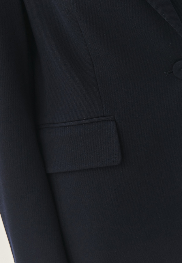 VLNĚNÝ BLAZER S KNOFLÍKOVÝM ZÁVĚSEM - SERMA VLNĚNÝ BLAZER S KNOFLÍKOVÝM ZÁVĚSEM - SERMA TMAVĚ MODRÁ 3