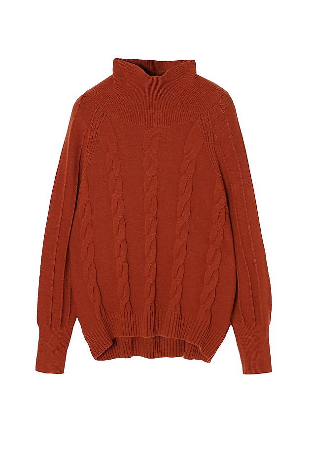 SWETER DAMSKI ZE SPLOTAMI MEDUZA SWETER DAMSKI ZE SPLOTAMI MEDUZA POMARAŃCZOWY 5