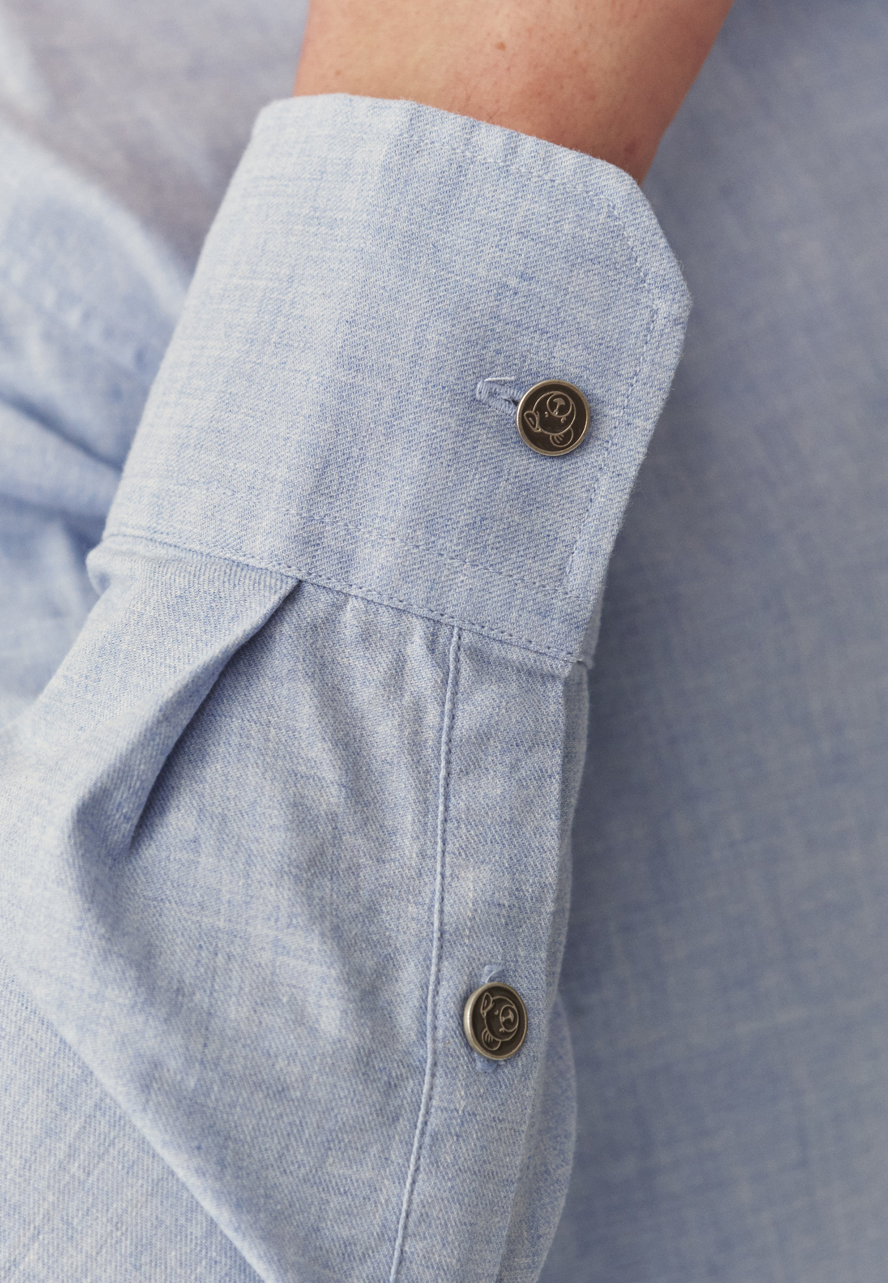 BAWEŁNIANA KOSZULA MĘSKA - MARCO CLASSIC NIEBIESKI 2