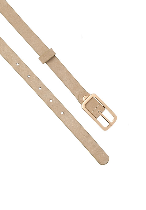 LADIES' SUEDE BELT — IMA BEIGE 2