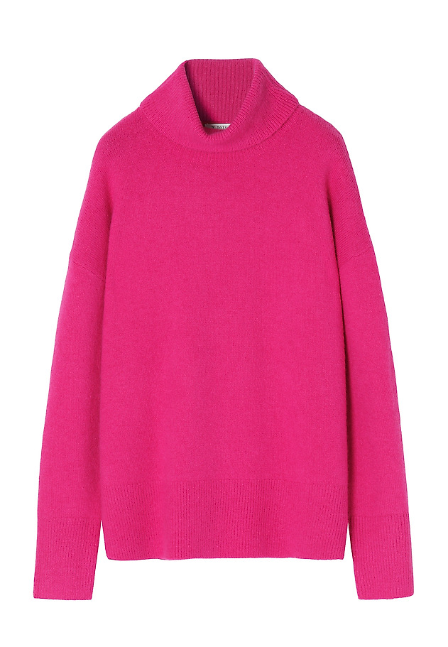 OVERSIZED LADIES’ SWEATER WITH A TURTLENECK WAMKO 1 OVERSIZED LADIES’ SWEATER WITH A TURTLENECK WAMKO 1 RÓŻOWY 6