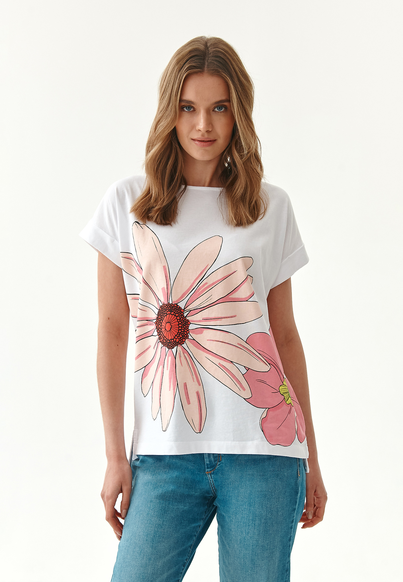 T-SHIRT DAMSKI MAKI 1 T-SHIRT DAMSKI MAKI 1 BIAŁY 80250