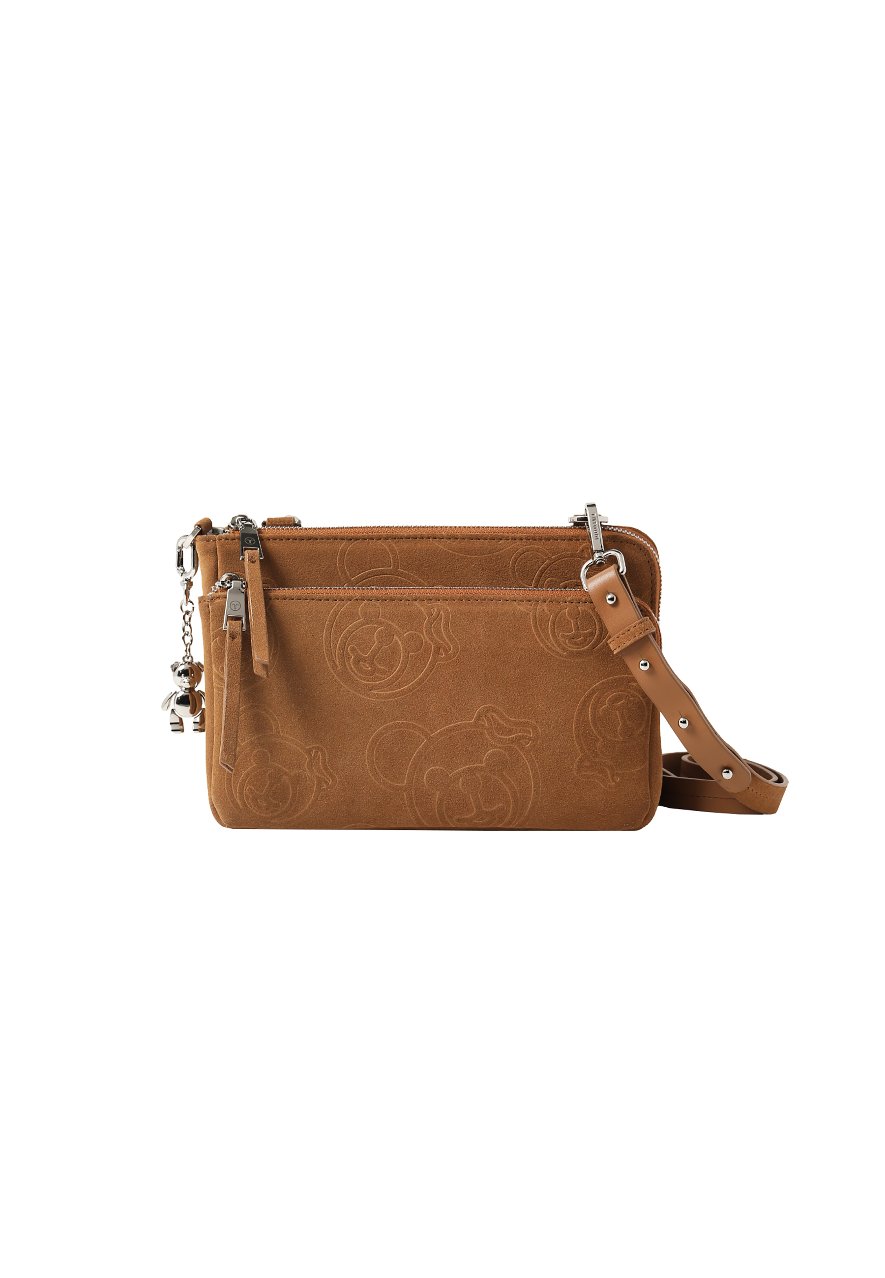 LADIES' SUEDE BAG DIMI 1 BEIGE 2