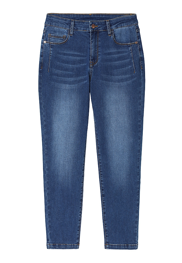 FITTED LADIES’ JEANS WITH DECORATIVE FRONT SEAMS - SARO 2 FITTED LADIES’ JEANS WITH DECORATIVE FRONT SEAMS - SARO 2 BLUE 6