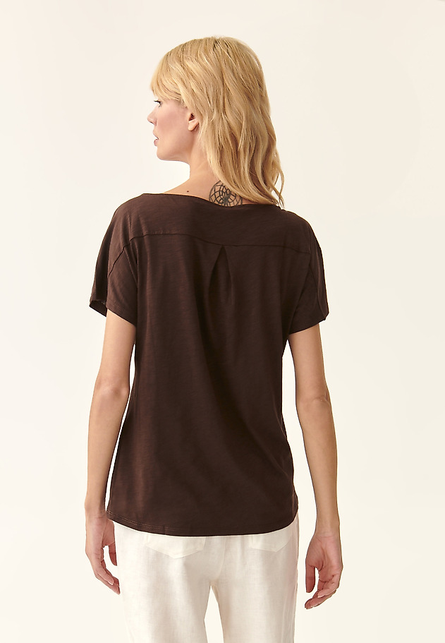 LADIES' BLOUSE WITH MODAL FIBRES GEMINA LADIES' BLOUSE WITH MODAL FIBRES GEMINA BROWN 4