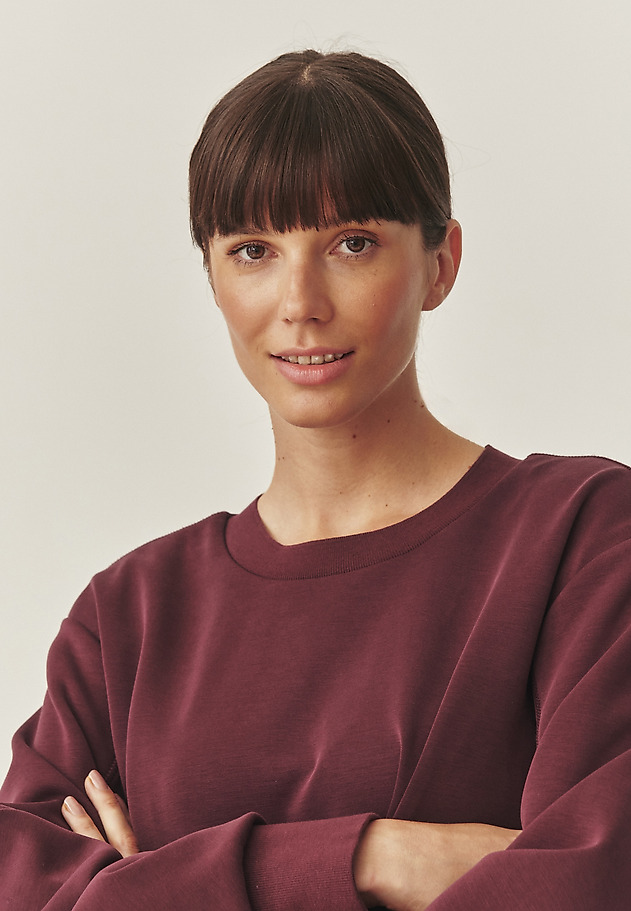 BUBBLE SWEATSHIRT Z MODALOM - BONKA 1 BUBBLE SWEATSHIRT Z MODALOM - BONKA 1 RDEČA 2