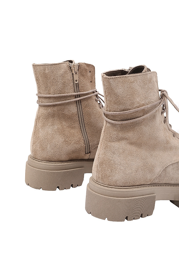 LADIES' SUEDE ANKLE BOOTS BONI LADIES' SUEDE ANKLE BOOTS BONI BEIGE 4