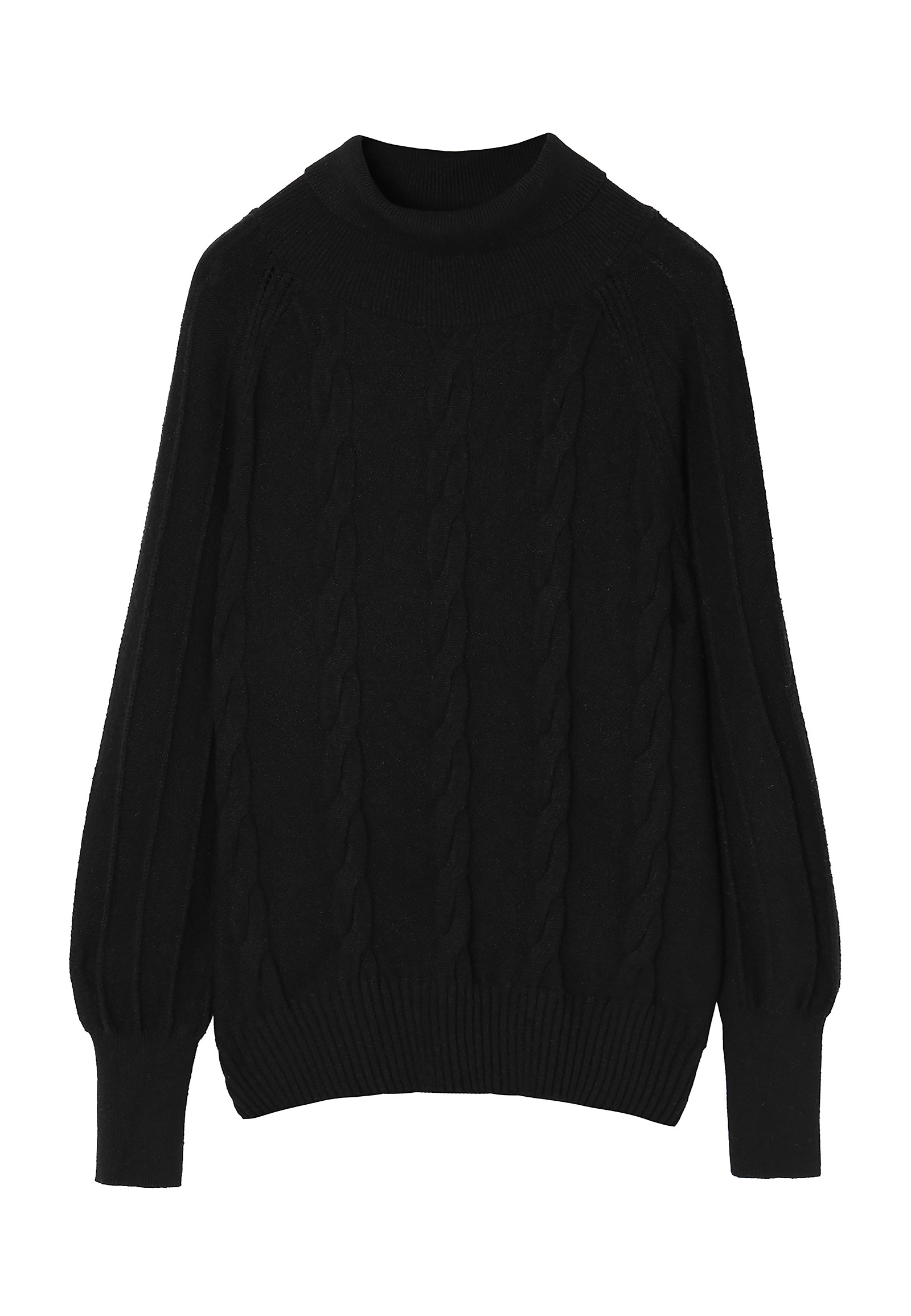 STRUKTURALNY SWETER DAMSKI Z GOLFEM MEDUZA STRUKTURALNY SWETER DAMSKI Z GOLFEM MEDUZA CZARNY 91656