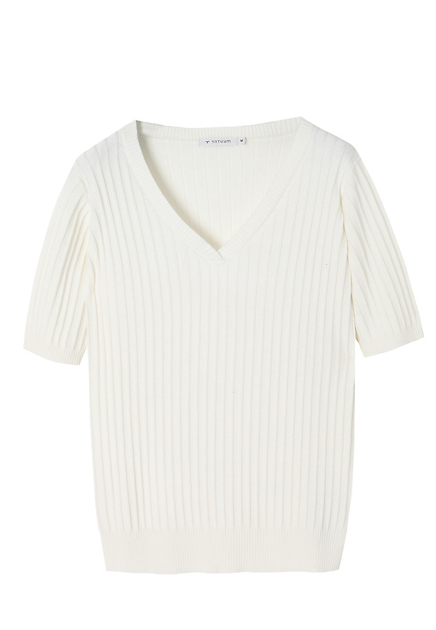 RIBBED JUMPER IN AIRY YARN - SEWILLA RIBBED JUMPER IN AIRY YARN - SEWILLA ECRU 7