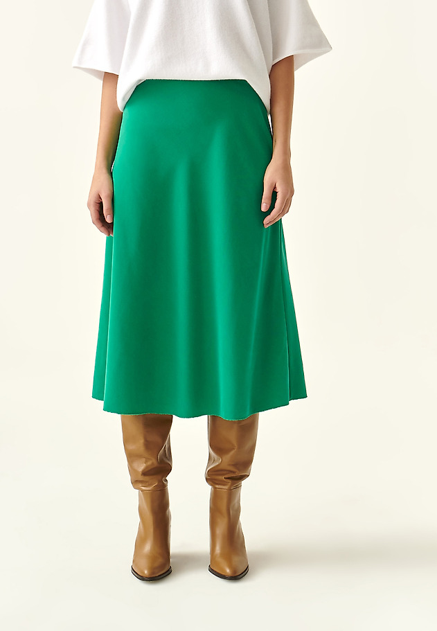 LADIES' MIDI SLANTED SKIRT URBI LADIES' MIDI SLANTED SKIRT URBI ZIELONY 2