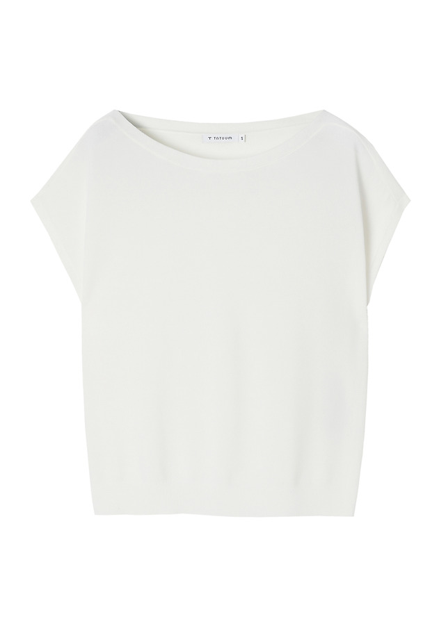 OVERSIZED BLOUSE IN VISCOSE YARN - DOLBY OVERSIZED BLOUSE IN VISCOSE YARN - DOLBY ECRU 6