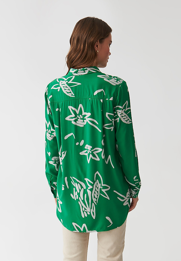 LADIES’ TUNIC SHIRT WITH MODERN FLORAL PRINT - LIBU LADIES’ TUNIC SHIRT WITH MODERN FLORAL PRINT - LIBU MULTIKOLOR 4