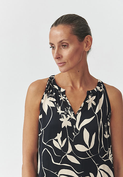 SATIN DRESS WITH HALTER NECKLINE — OROKONO MULTICOLOR 2