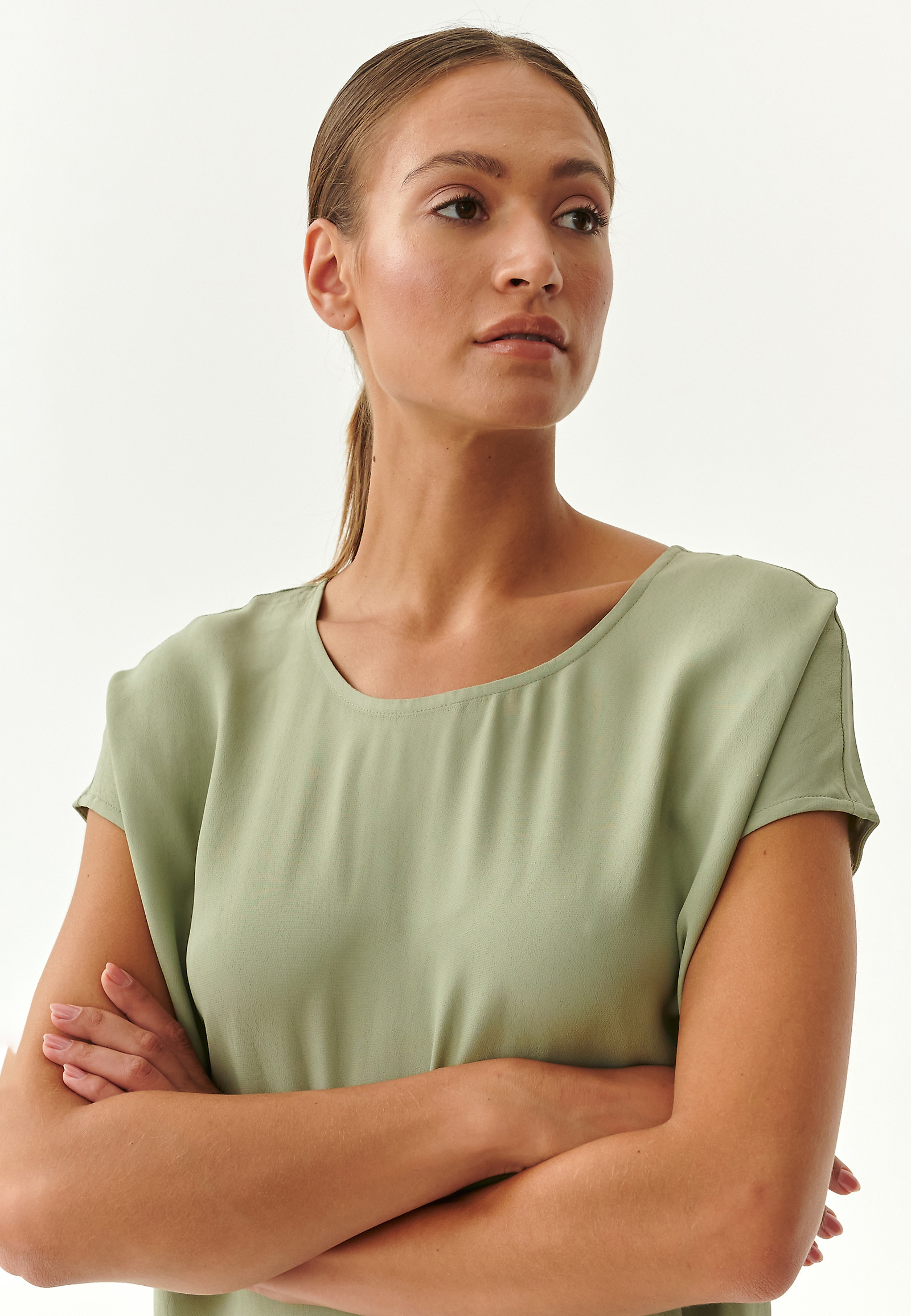 PREPROSTA ŽENSKA BLUZA LINSILA PREPROSTA ŽENSKA BLUZA LINSILA KAKI 80175