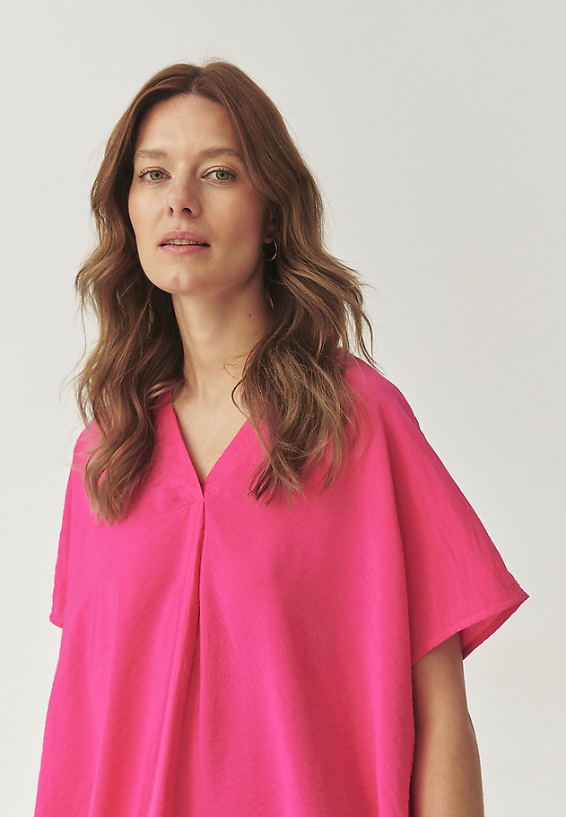 FUCHSIA MAXI DRESS WITH A LOOSE FIT - OVORITI FUCHSIA MAXI DRESS WITH A LOOSE FIT - OVORITI RÓŻOWY 3
