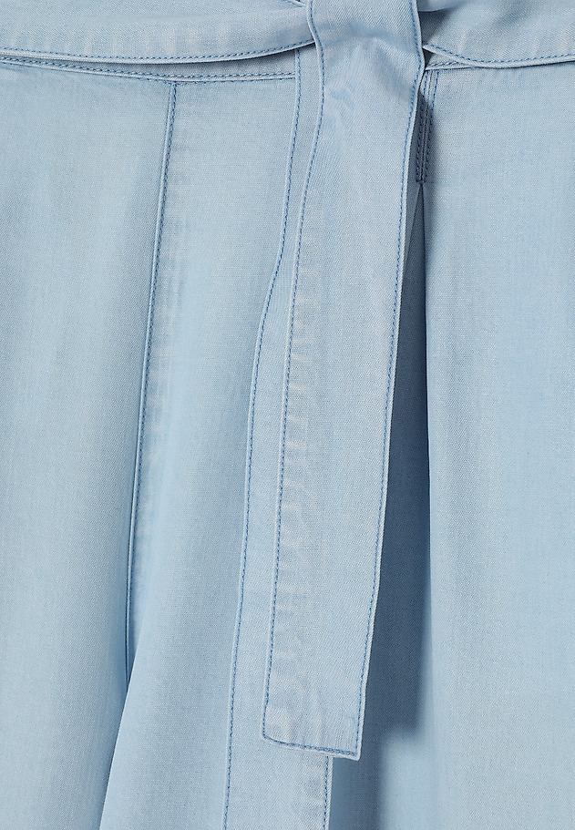 WIDE LYOCELL TROUSERS - ZAMI 1 WIDE LYOCELL TROUSERS - ZAMI 1 NIEBIESKI 6