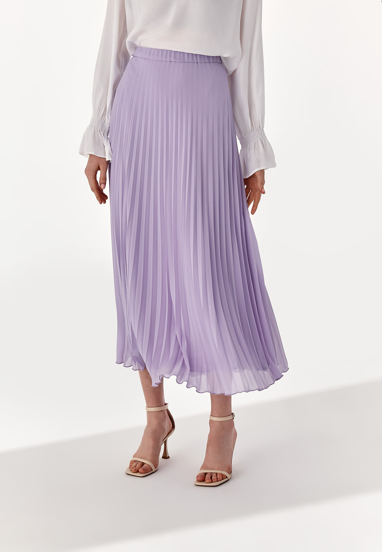 PLEATED MIDI SKIRT SEMINA 1 PLEATED MIDI SKIRT SEMINA 1 PURPLE 78220