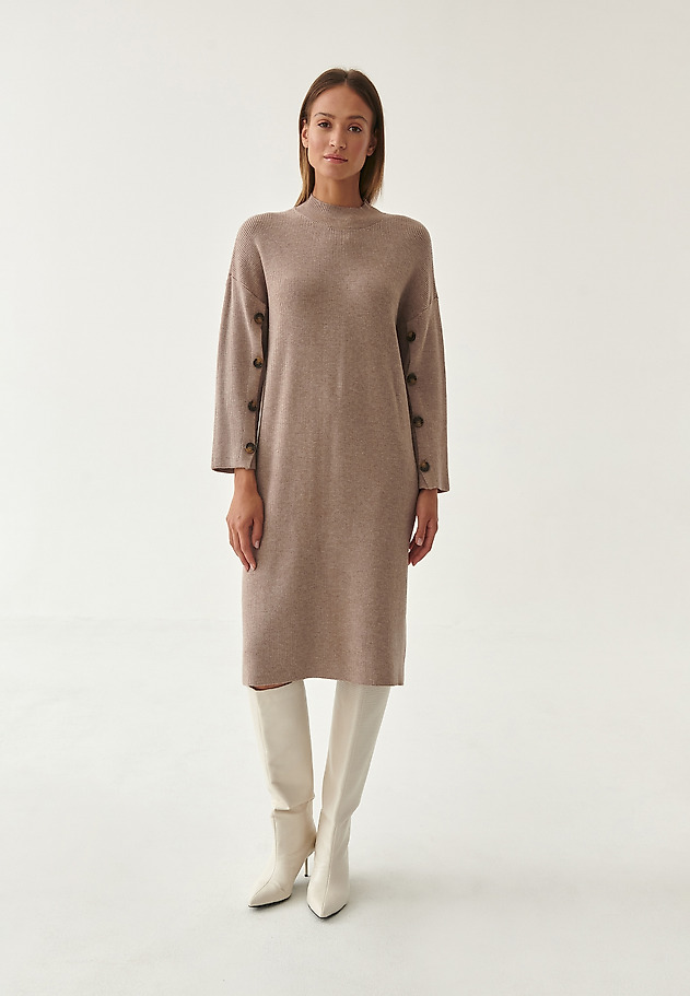 LADIES' SWEATER DRESS MIONI LADIES' SWEATER DRESS MIONI BEIGE 5