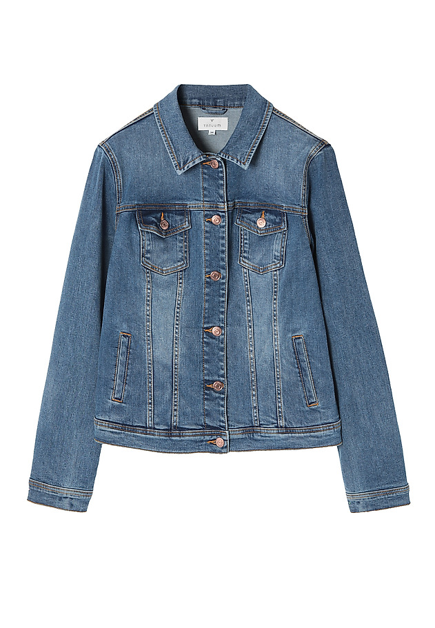 GEACĂ DE DAMĂ DIN DENIM BESKA GEACĂ DE DAMĂ DIN DENIM BESKA ALBASTRU 7