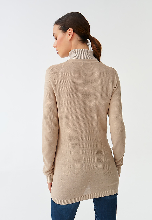 LADIES' BUTTONED SWEATER PIMIKO LADIES' BUTTONED SWEATER PIMIKO BEŻOWY 3