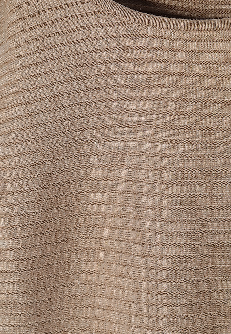 dámské úpletové šaty FULINA BÉŽOVÁ 2