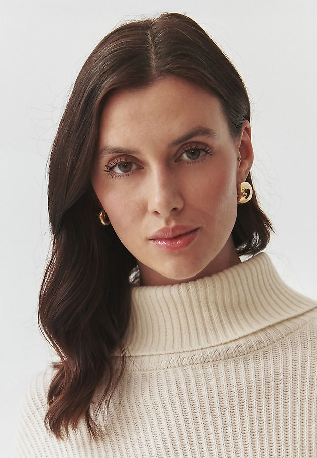 CLASSIC LADIES' TURTLENECK JUMPER — BLANCHE CLASSIC LADIES' TURTLENECK JUMPER — BLANCHE ECRU 5