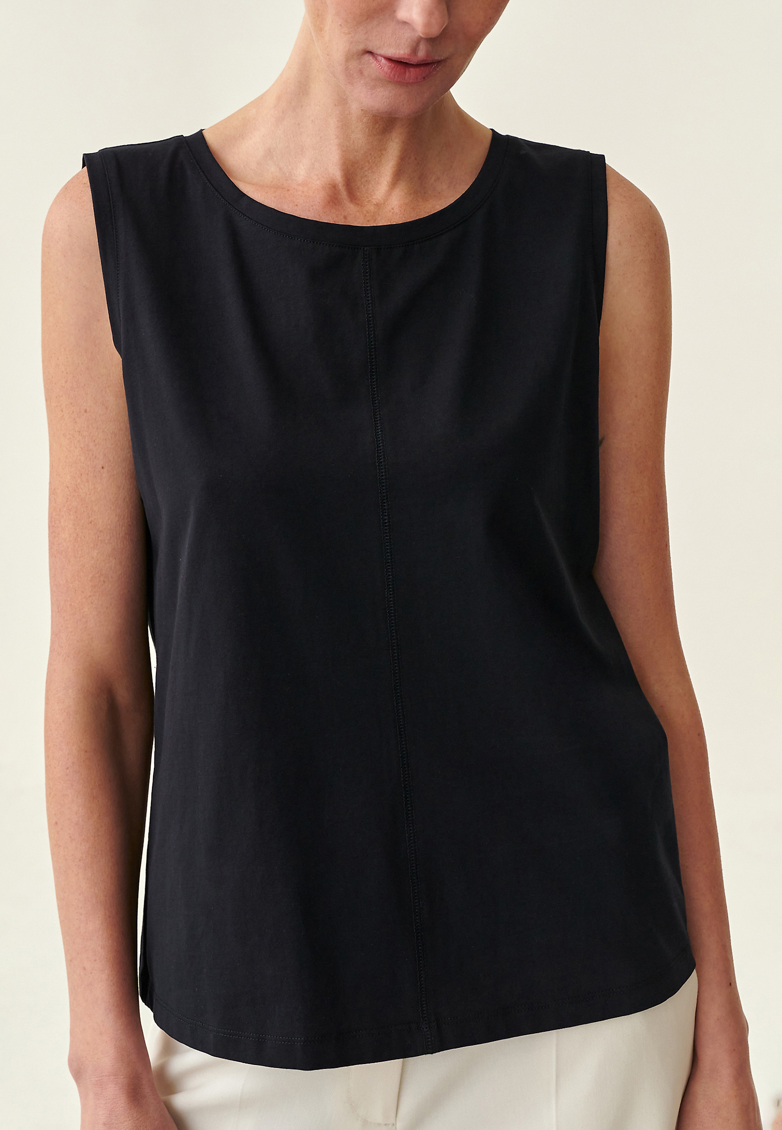 LADIES' SLEEVELESS BLOUSE FASATI LADIES' SLEEVELESS BLOUSE FASATI NAVY BLUE 79842