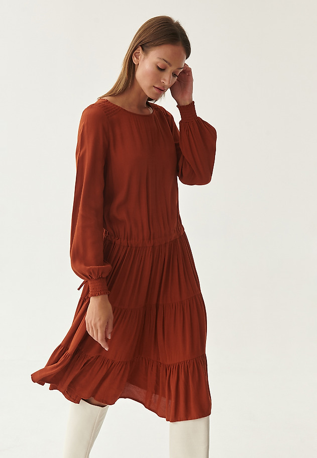 LADIES' MIDI DRESS KINILIA LADIES' MIDI DRESS KINILIA ORANGE 3