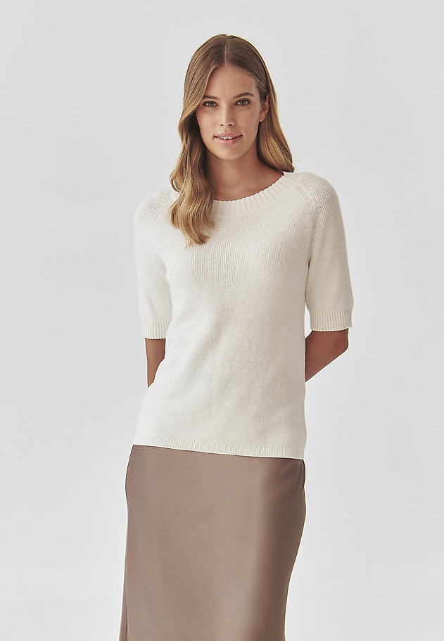 LADIES’ SHORT-SLEEVED BLOUSE - TERESA LADIES’ SHORT-SLEEVED BLOUSE - TERESA ECRU 1