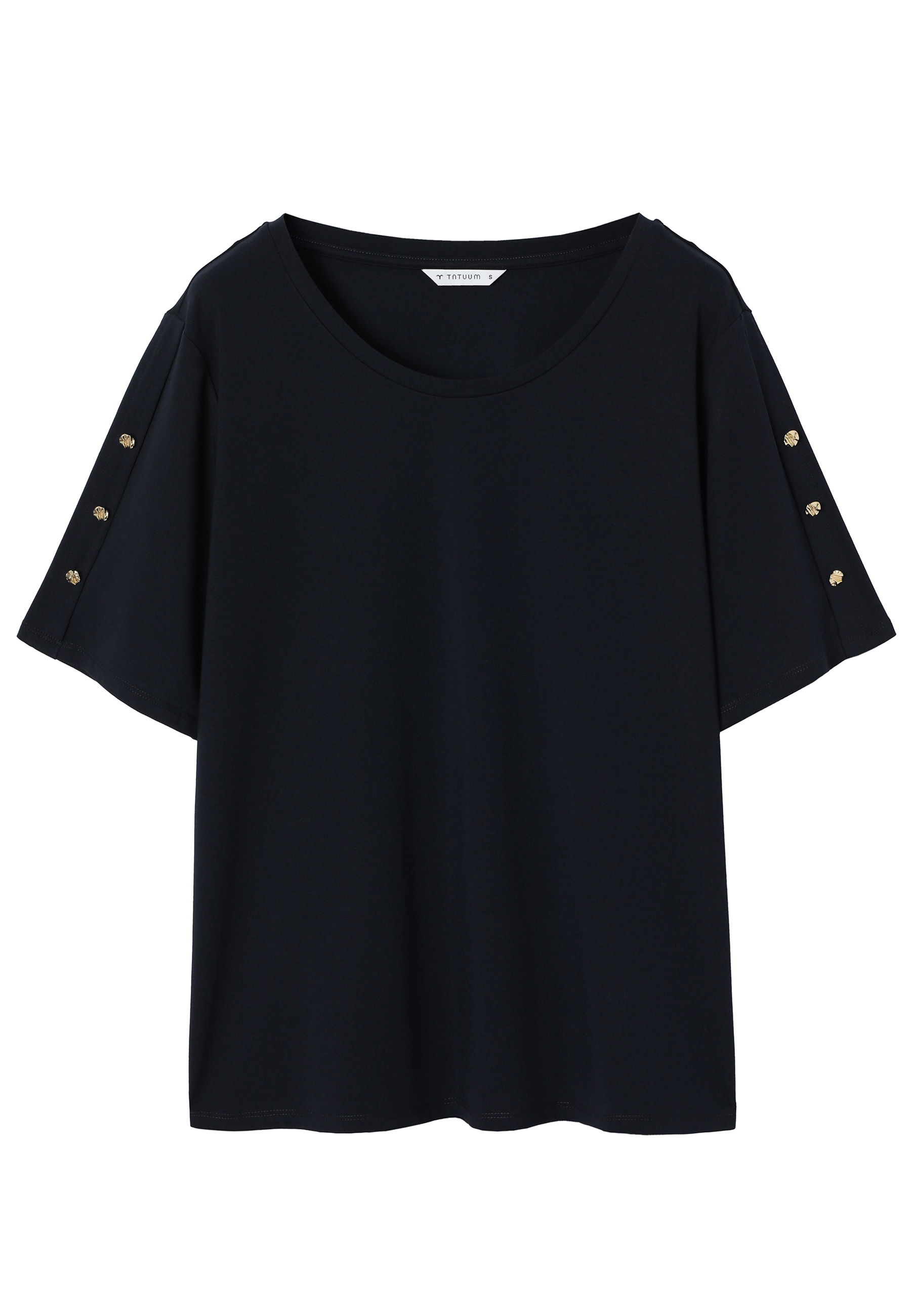 DZIANINOWA BLUZKA Z MODALEM - VIRI GRANATOWY 2