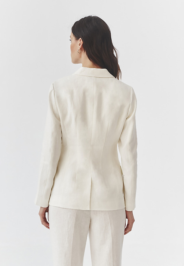 STYLISH LADIES’ LINEN BLAZER - LAMIA 1 STYLISH LADIES’ LINEN BLAZER - LAMIA 1 ECRU 3