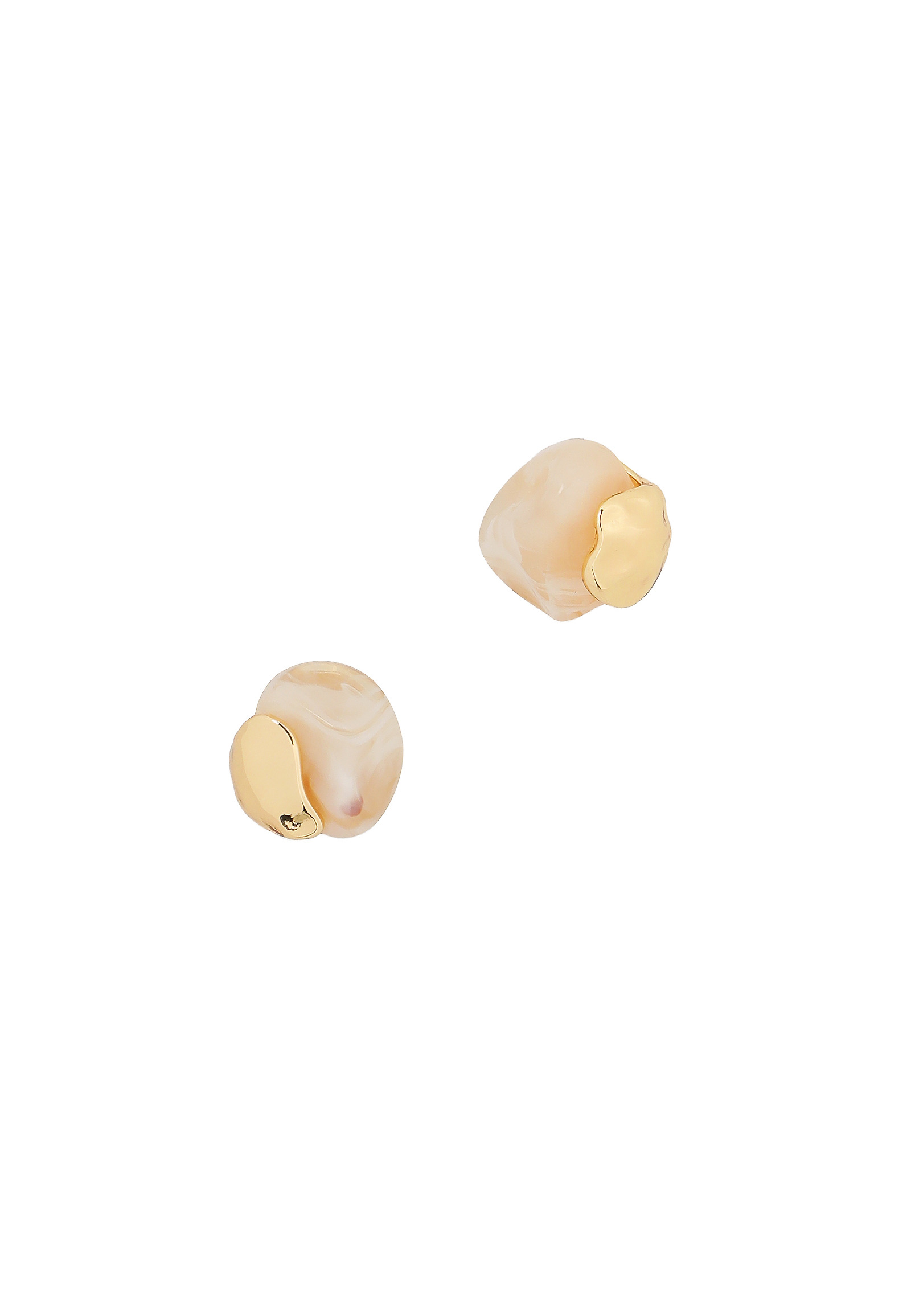 DELICATE RESIN EARRINGS - EDDALIANO DELICATE RESIN EARRINGS - EDDALIANO BEIGE 114622
