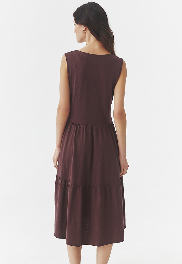 LADIES’ MIDI DRESS WITH A FRILL - SUSANA LADIES’ MIDI DRESS WITH A FRILL - SUSANA FIOLETOWY 3