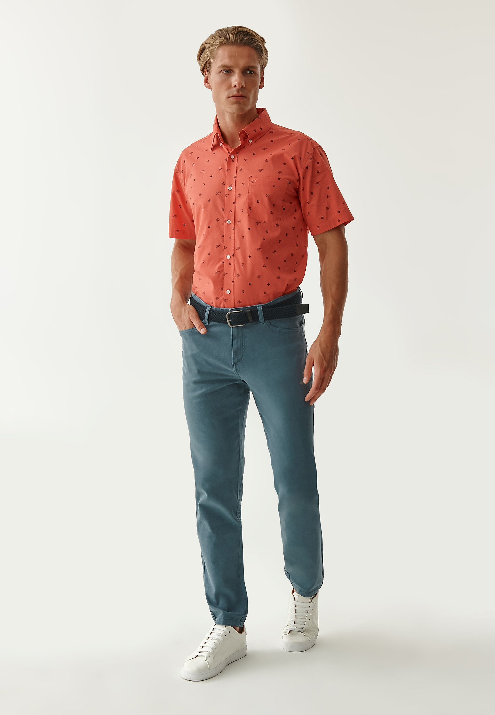 SPODNIE MĘSKIE CORGIE 1 SPODNIE MĘSKIE CORGIE 1 NIEBIESKI 75748