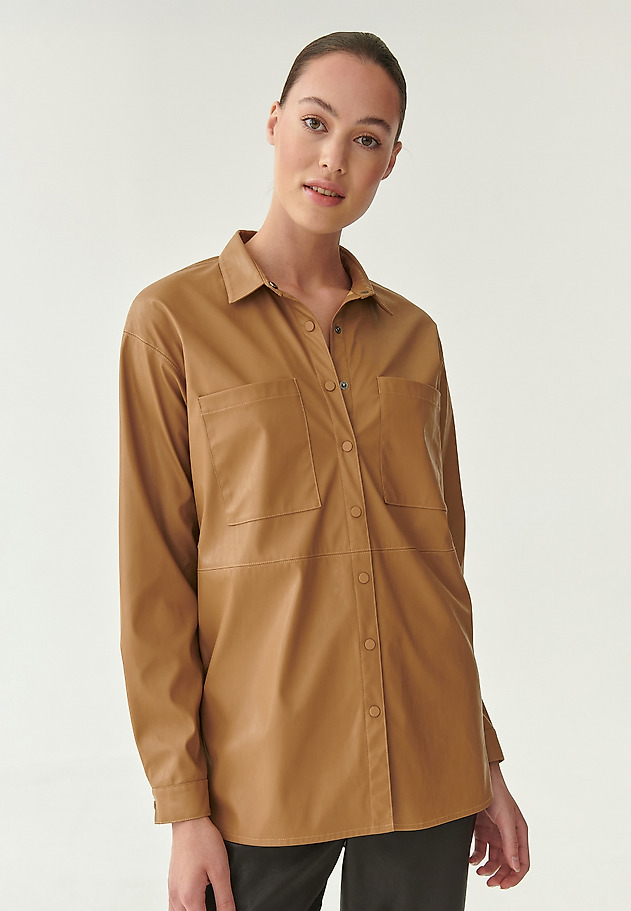 KOSZULA DAMSKA MIGUELA KOSZULA DAMSKA MIGUELA BEŻOWY 3