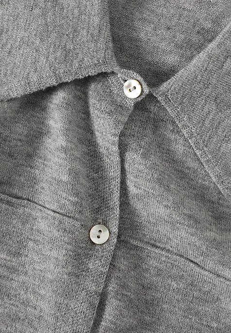 LADIES’ KNITTED WOOL SHIRT - ELARA GREY 2