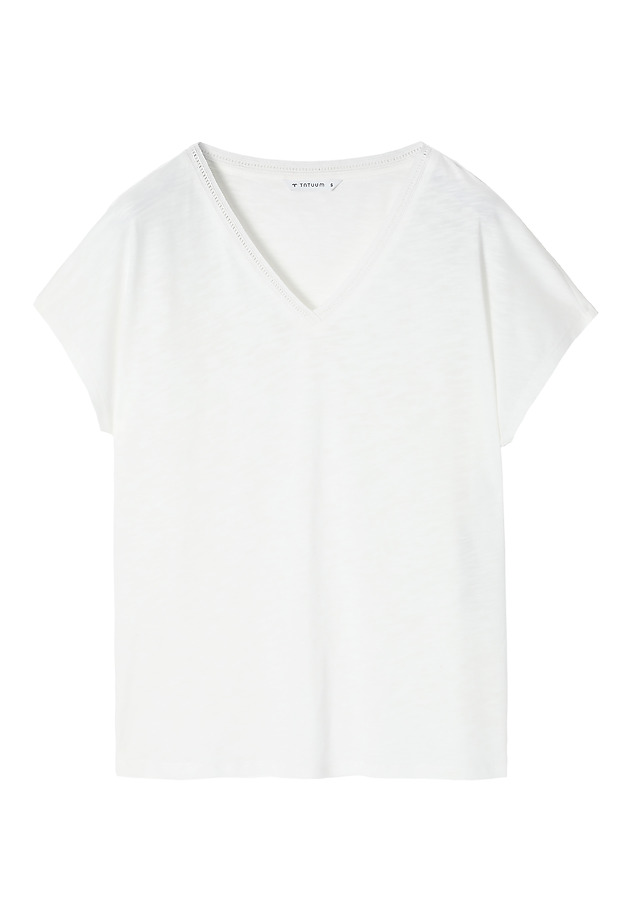 LADIES’ BLOUSE WITH KIMONO MINI SLEEVES - EVELYN LADIES’ BLOUSE WITH KIMONO MINI SLEEVES - EVELYN ECRU 4