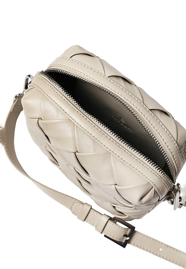 LADIES' LEATHER BAG WITH BRAID — EDDA LADIES' LEATHER BAG WITH BRAID — EDDA BEŻOWY 7