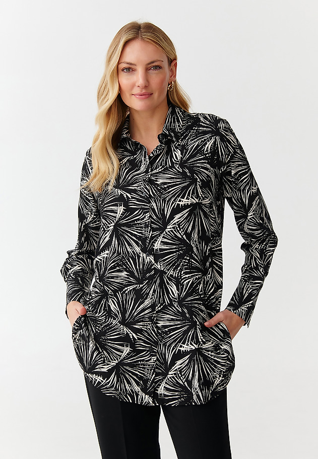 LONG PATTERNED LADIES’ SHIRT - MALIBU 3 LONG PATTERNED LADIES’ SHIRT - MALIBU 3 MULTIKOLOR 1