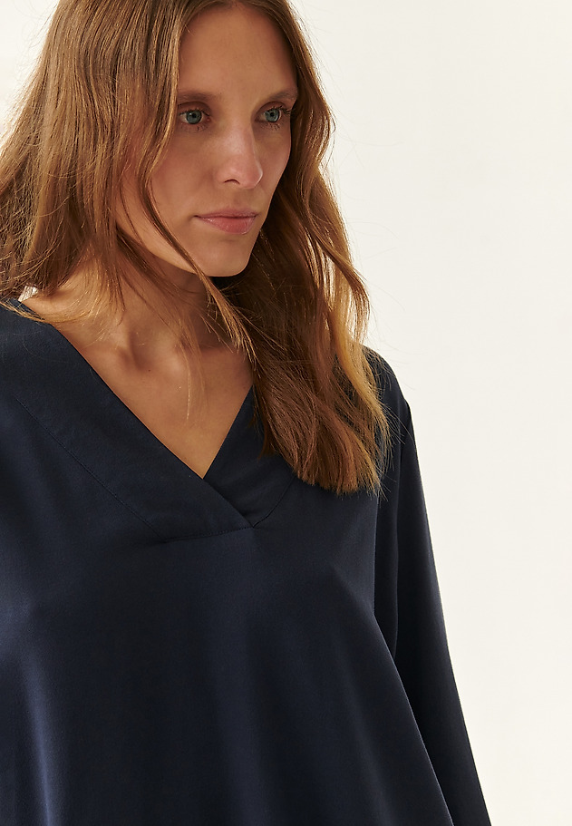 WATER-LIKE LADIES' BLOUSE SIMPLENA WATER-LIKE LADIES' BLOUSE SIMPLENA NAVY BLUE 5