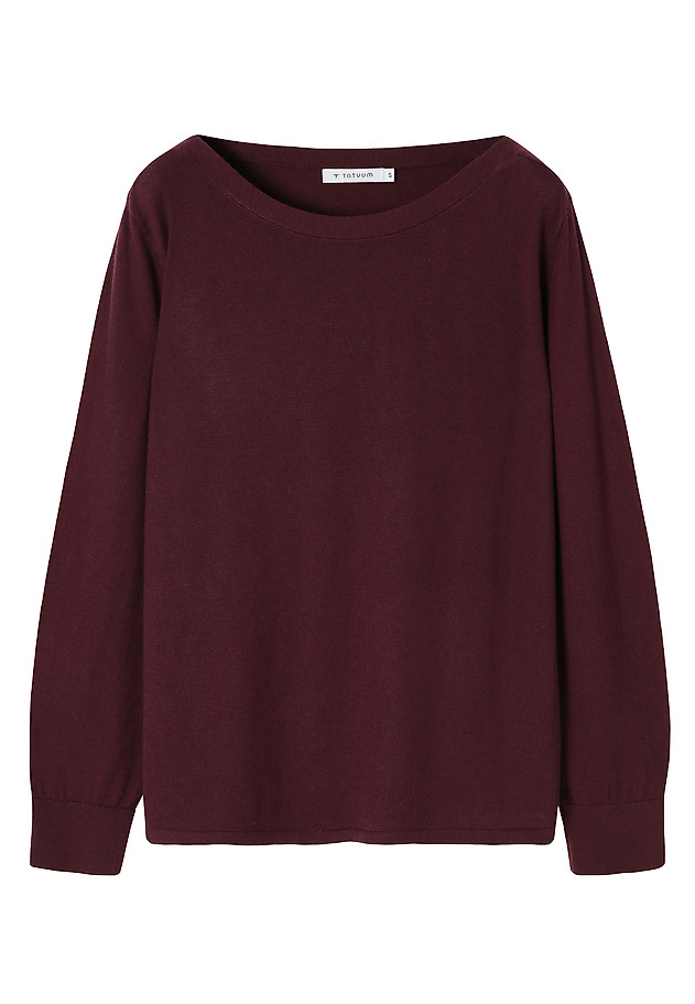 CLASSIC SWEATER WITH WOOL BLEND - MOSS CLASSIC SWEATER WITH WOOL BLEND - MOSS RED 5