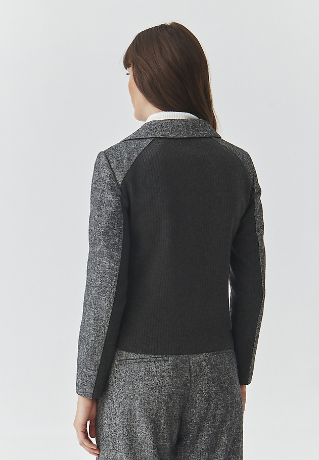 LADIES' WOVEN JACKET WITH RIBBED INSERT — COCO LADIES' WOVEN JACKET WITH RIBBED INSERT — COCO MULTIKOLOR 3