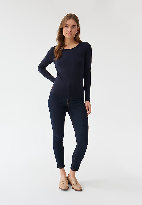 LADIES’ CLASSIC SWEATER WESSA NAVY BLUE 2