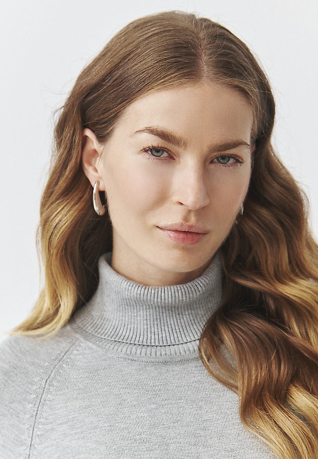 CLASSIC EARRINGS IN SILVER — SPOLY CLASSIC EARRINGS IN SILVER — SPOLY SREBRNY 1